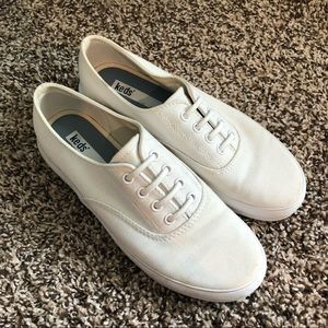 White Canvas Keds Sneakers